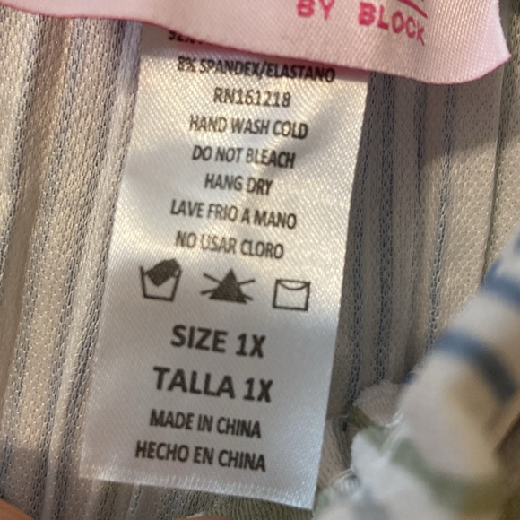 006 NWT 1X Harper by Block Striped Wide Leg Pants - Picture 8 of 9